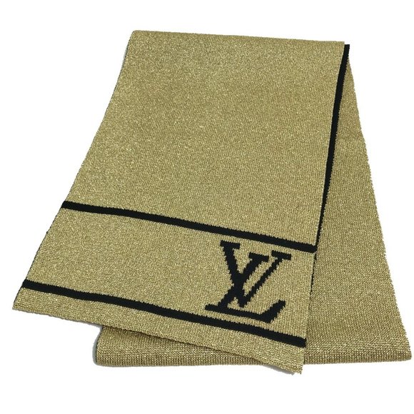 LOUIS VUITTON Black Scarf - Picture 1 of 12
